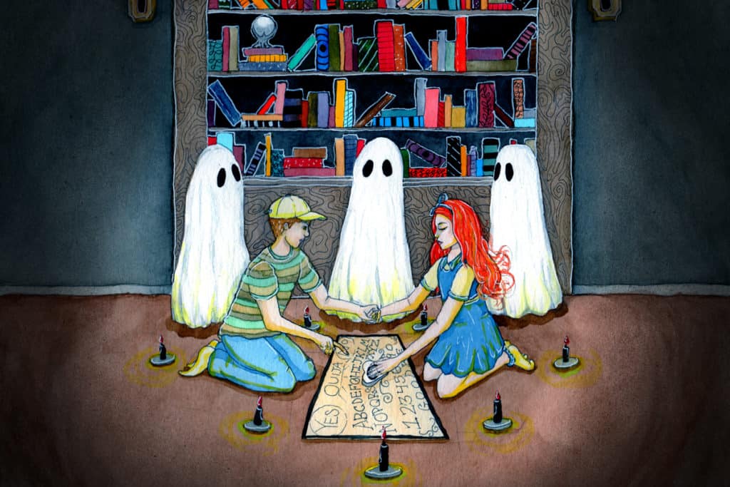 Ouija Ghost Painting - Inspiration For The Haunted Spirit Board