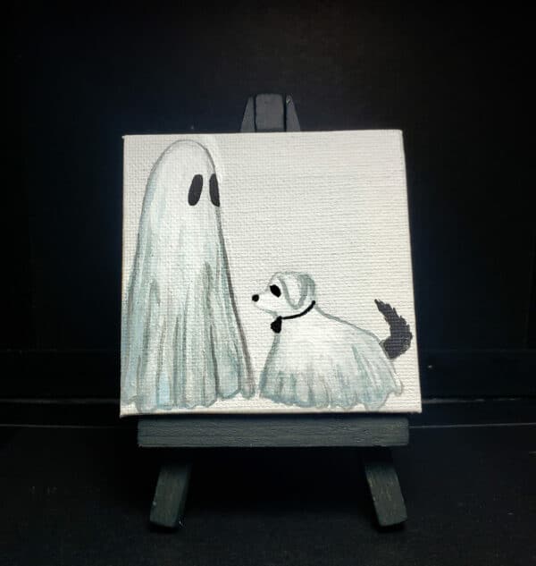 Ghost, Ghost Dog Mini Canvas [SOLD]