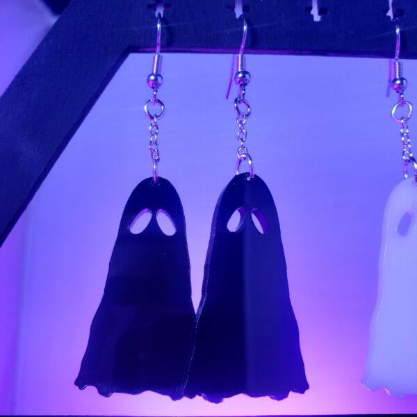 GHOST Earrings - White