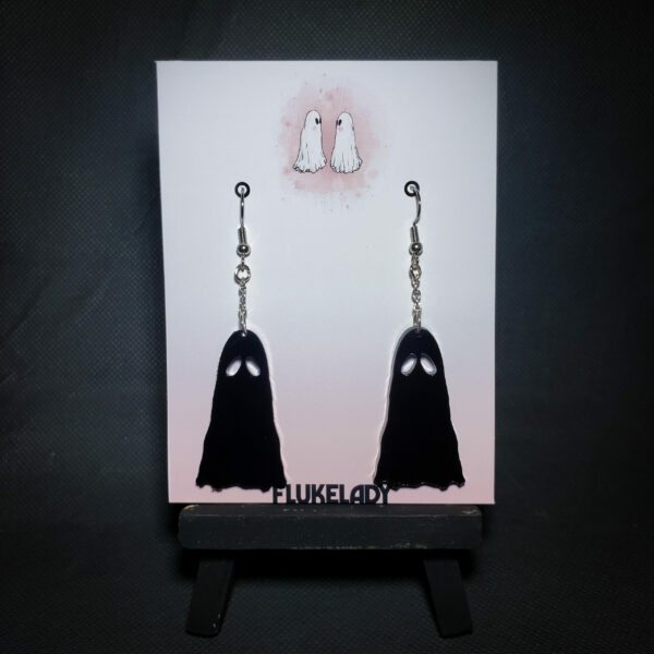 GHOST Earrings - Black