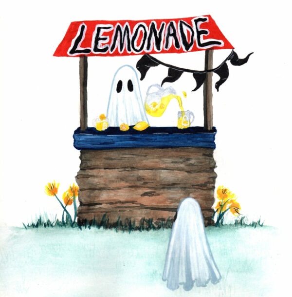 Lemonade Stand Ghosts (Original) [SOLD]