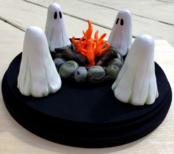 Glowing Ghost Camp Sculpture [SOLD]