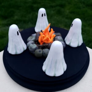 Glowing Ghost Camp Sculpture [SOLD]