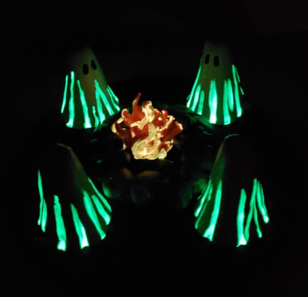 Glowing Ghost Camp Sculpture [SOLD]