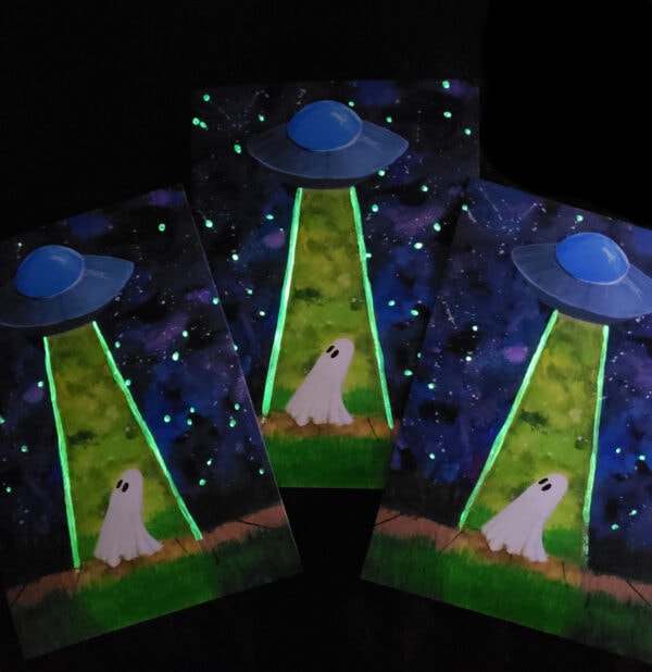 Limited Glowing UFO Ghost (Prints) [SOLD]