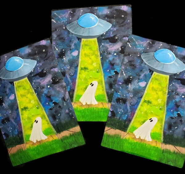 Limited Glowing UFO Ghost (Prints) [SOLD]