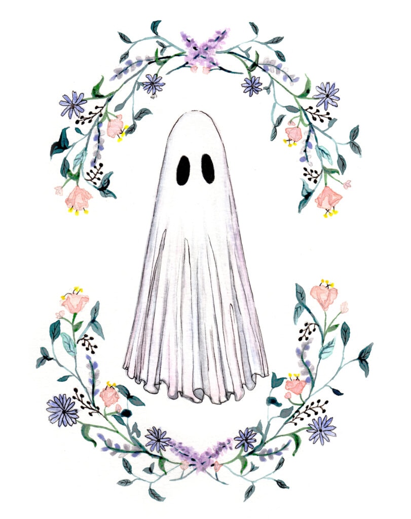 Floral Ghost Flukelady 1003