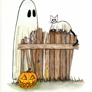 Fence Cat Ghost