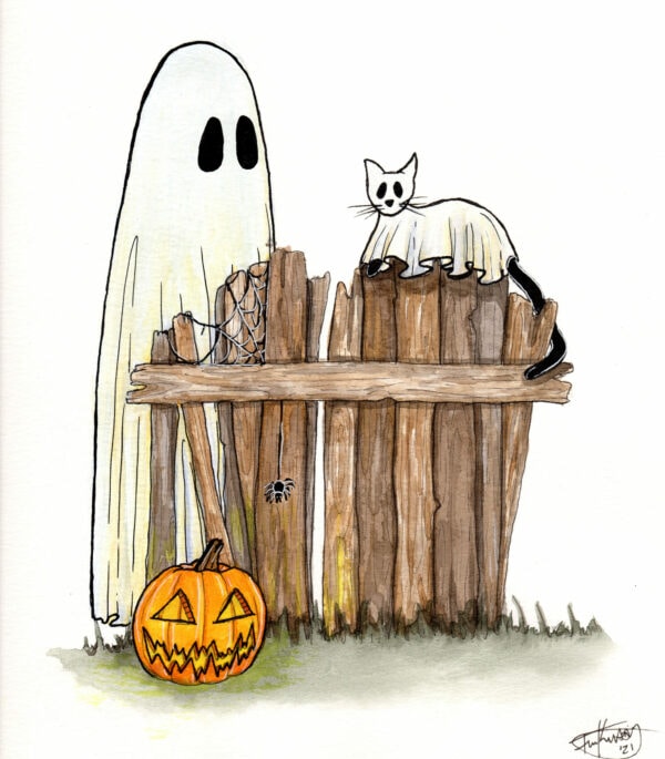 Fence Cat Ghost