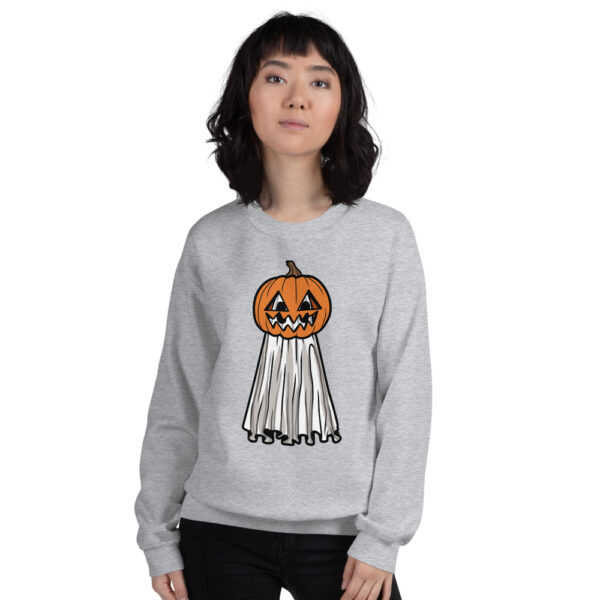 Pumpkin Head Ghost - Unisex Sweatshirt