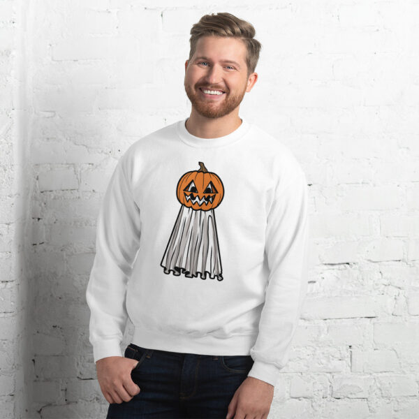 Pumpkin Head Ghost - Unisex Sweatshirt