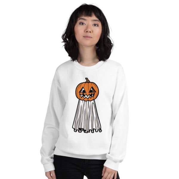 Pumpkin Head Ghost - Unisex Sweatshirt