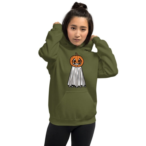 Pumpkin Head Ghost - Unisex Hoodie