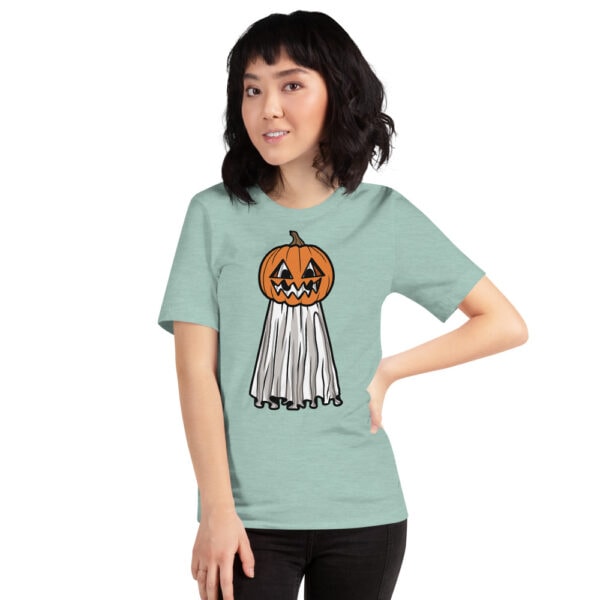 Pumpkin Head Ghost - Unisex Tee