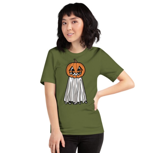 Pumpkin Head Ghost - Unisex Tee