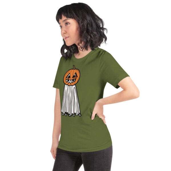 Pumpkin Head Ghost - Unisex Tee