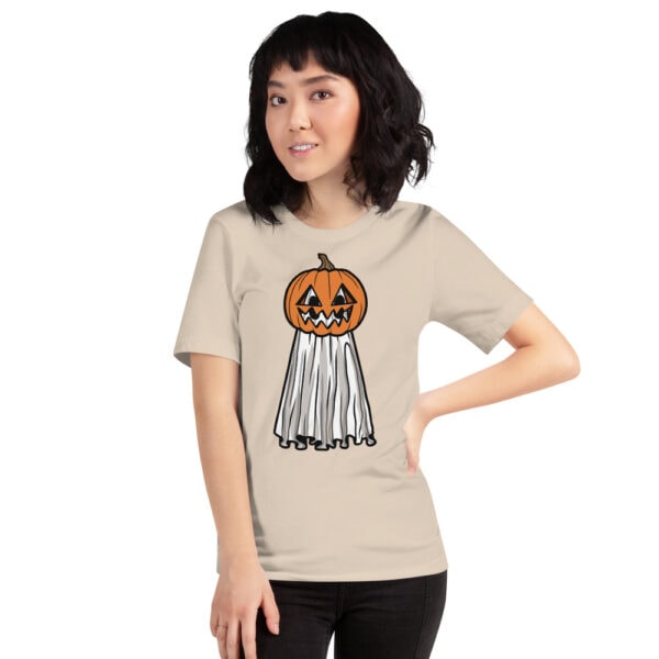 Pumpkin Head Ghost - Unisex Tee