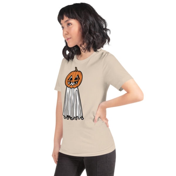 Pumpkin Head Ghost - Unisex Tee