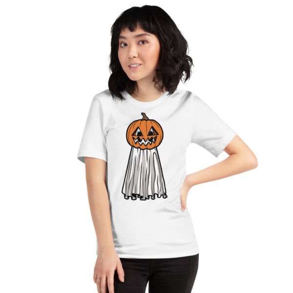 Pumpkin Head Ghost - Unisex Tee