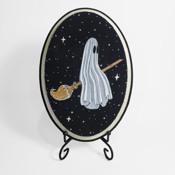 Ghost Witch - Wood Plaque