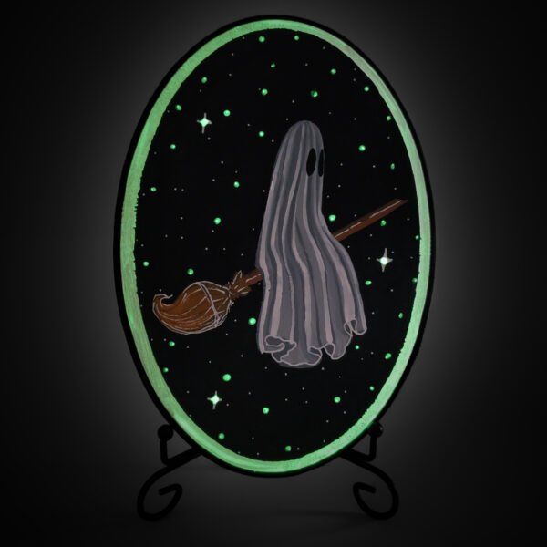 Ghost Witch - Wood Plaque