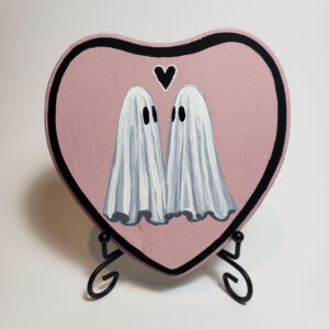 Ghost Love Painting on Wood