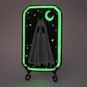 Night Sky Ghost - Wood Plaque