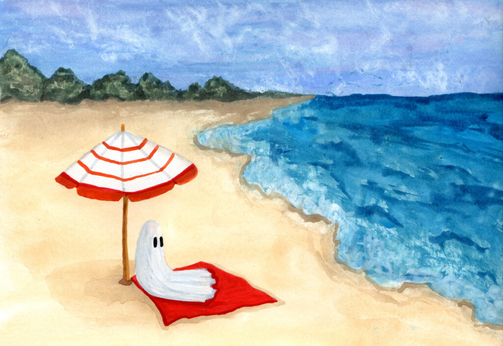 Ghost on the Beach Art by Flukelady Prints Available