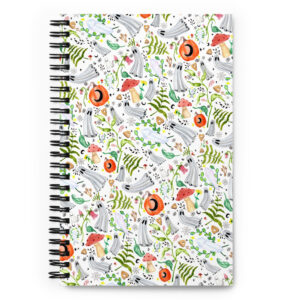 Green Witch Ghost - Spiral notebook
