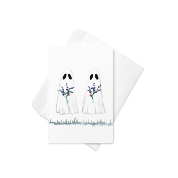 Lavender Ghosts Greeting card