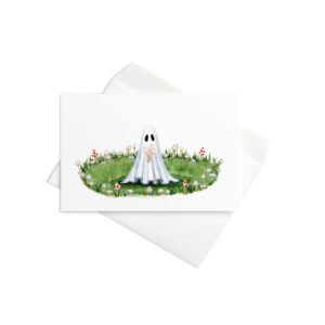 Ghostober Mushroom Greeting card