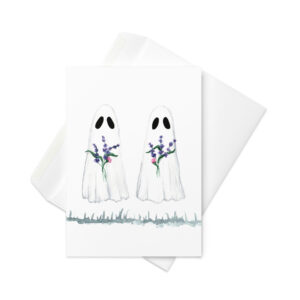Lavender Ghosts Greeting card