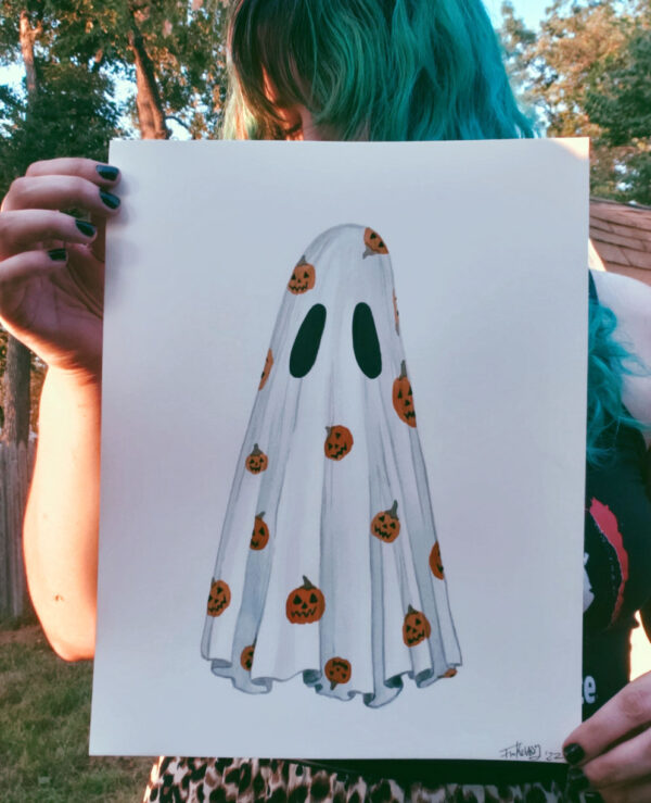 Pumpkin Pattern Ghost