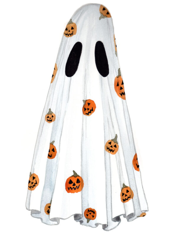 Pumpkin Pattern Ghost