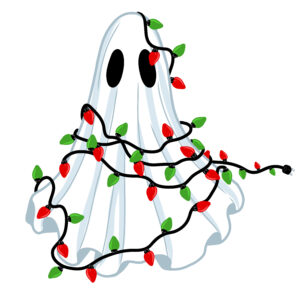 Wrapped Up Ghost - White Background