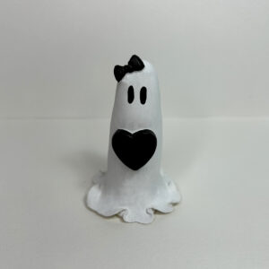 Adopt A Ghost – Statuette with Black Heart