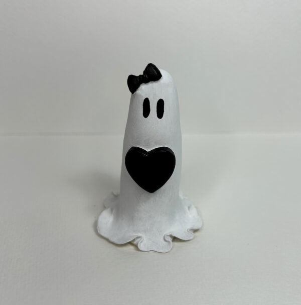 Adopt A Ghost - Statuette with Black Heart