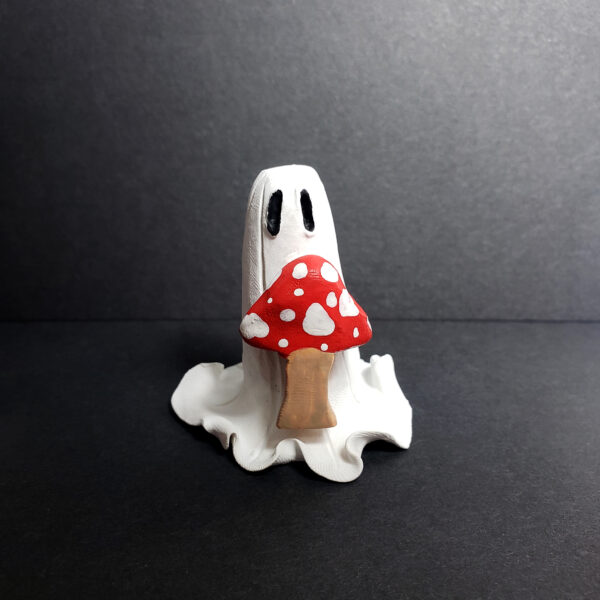 Adopt A Ghost - Mini Statuette with Mushroom - Image 2