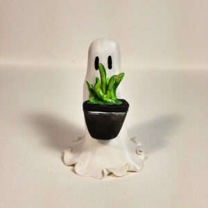 Adopt A Ghost - Statuette with Plant