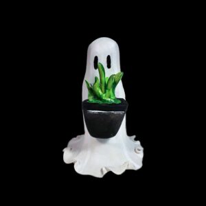 Adopt A Ghost - Statuette with Plant