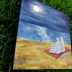 Moonlit Ghosts - Original Painting on Wood Panel