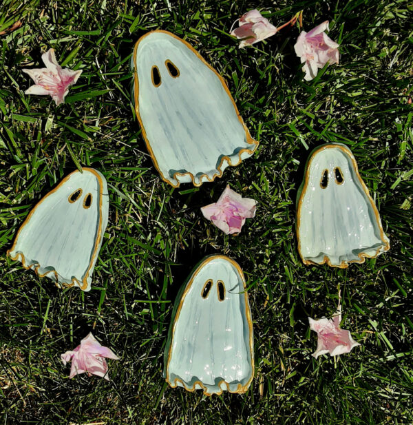 Gold Ghost Trinket Tray/Jewelry Dish