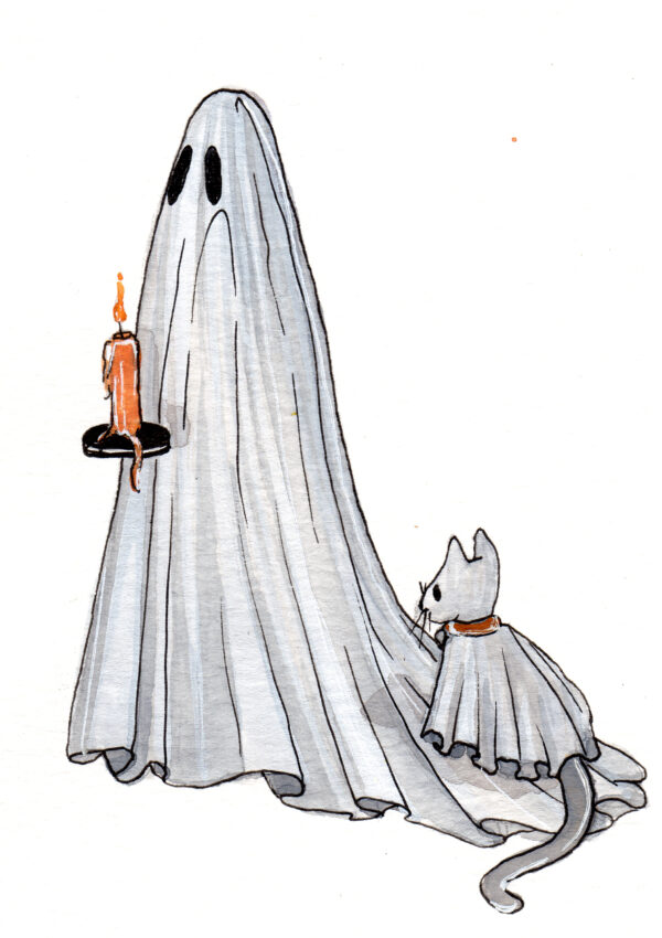 Ghost With Cat