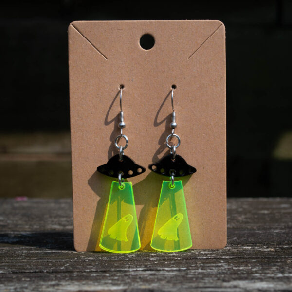 UFO Ghost Earrings