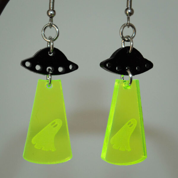 UFO Ghost Earrings