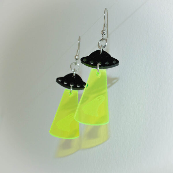 UFO Ghost Earrings