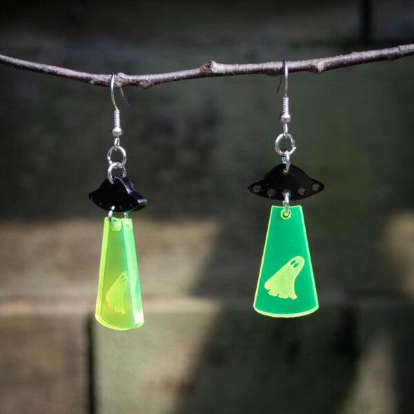 UFO Ghost Earrings