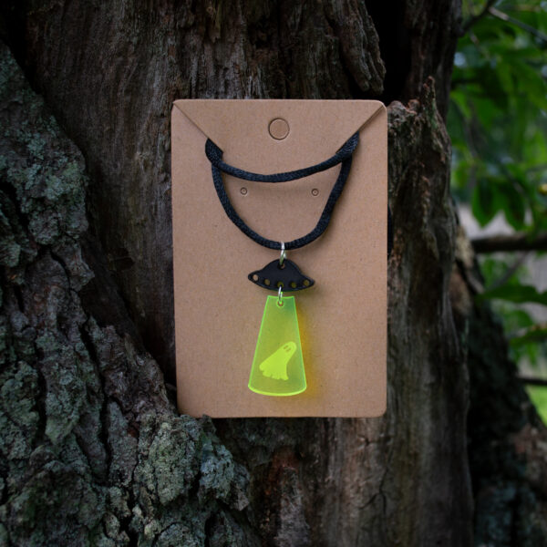 UFO Ghost Necklace