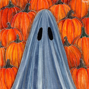 The Pumpkin Ghost - Canvas Painting