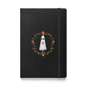 Magical Mushroom Ghost Hardcover bound notebook